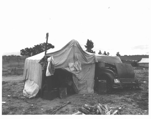 Home of Oklahoma drought refugees, February, 1936