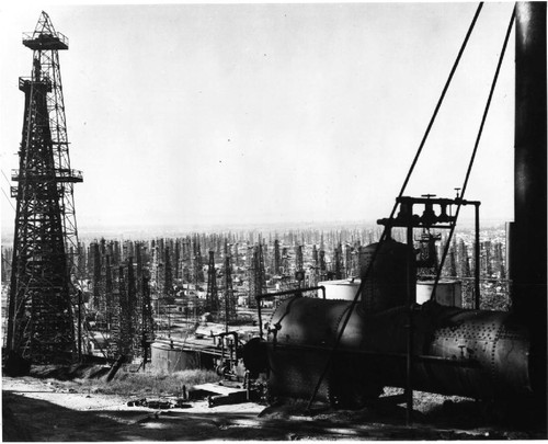 Oil wells in Long Beach