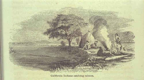 California Indians catching salmon, ca. 1854 [book illustration]