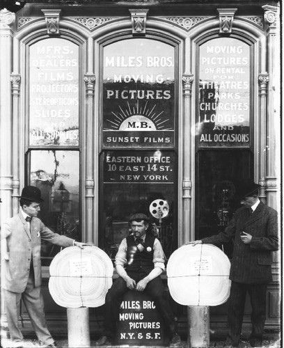 One of first motion picture exchanges "Sunset Films" [ca. 1906]