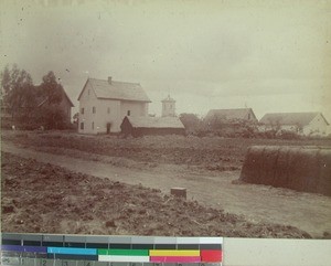 Mission Station and surrounding houses, Antsirabe, Madagascar, ca.1890