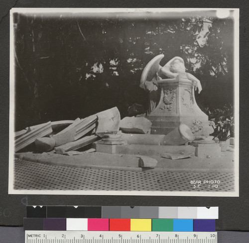 [Angel of Grief statue, Stanford University.]
