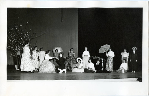 Theta Sigma Chi performing in Spring Sing, 1957