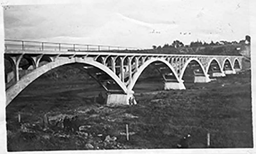 First Concrete Bridge Over Ventura River