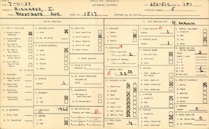 WPA household census for 1517 WESTGATE AVE, Los Angeles