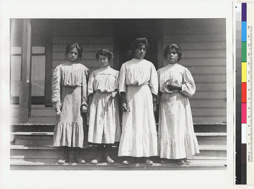 (1) Pearl Seider, (2) Annie Rose, (3) Fanny Brown, and (4) Ida Brown