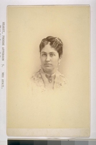 [Portrait of Phoebe Apperson Hearst.]