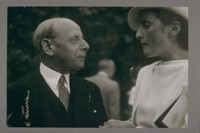 Albert M. Bender and Mireille Beatrice Piazzoni Wood, daughter of artist Gottardo F.P. Piazzoni
