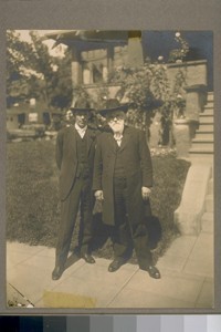 Edwin Markham (with beard) and Herbert Leonard Loggins