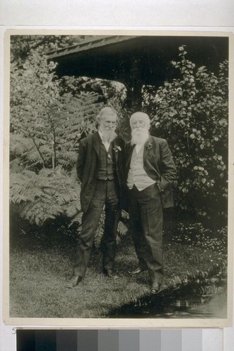 [John] Muir and John Burroughs, Pasadena, California