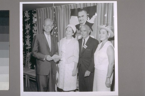 Roger Kent, 2nd from right, at Western States Demo. Conf. [Democratic Conference]