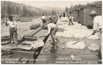 Icing cars on the Western Pacific at Portola, Cal. 3 tons ice to each car, record time - 27 cars in 57 minutes # 8