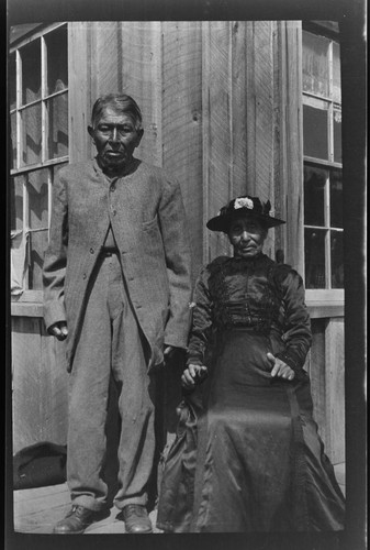 Mr. and Mrs. Whipple, Tolowa Indians, Smith River, California