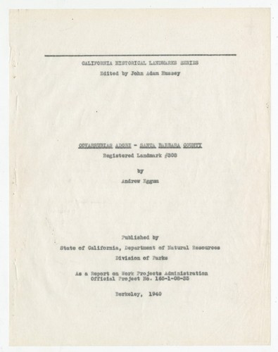 Covarrubias Adobe, Santa Barbara County - California Historical Landmark no. 308