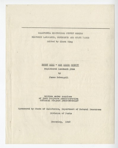 Derby Dike, San Diego County - California Historical Landmark no. 244