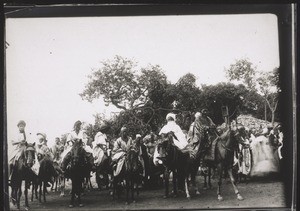 Chief with entourage, North Togo