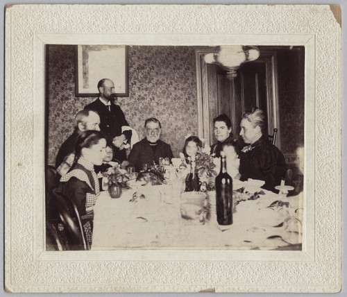 Captain Joseph Merithew dinner, McClellan Road, 1898