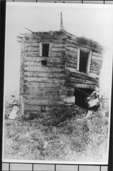 Blockhouse at Fort Ross in disrepair