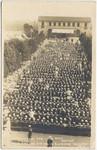 Outdoor Mess Feb. 1, 1918 Expo. grounds 4000 sailors eating in sunshine, San Diego # 38-16