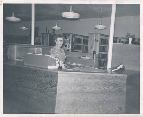Costa Mesa Library, Nell Grant, Librarian, July 1953