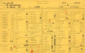 WPA household census for 1143 S OLIVE, Los Angeles