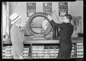 Publicity shots for Goodrich Tire store, 1612 North Cahuenga Boulevard, Los Angeles, CA, 1931