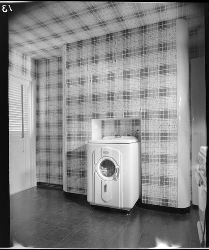 Shearer, Lloyd and Marva, residence. Laundry and Kitchen