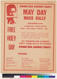 Come See About Huey, May Day Mass Rally, flier