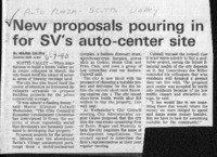 New proposals pouring in for SV's auto-center site