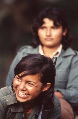 Guerrilla woman laughing, La Palma, 1983