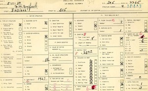 WPA household census for 515 N INDIANA, Los Angeles
