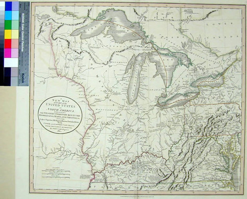 A New Map of Part of the United States of North America, exhibiting the Western Territory, Kentucky, Pennsylvania, Maryland, Virginia, &c. also, the Lakes Superior, Michigan, Huron, Ontario & Erie; with Upper and Lower Canada &c. From the Latest Authorities. By John Cary, Engraver. 1811