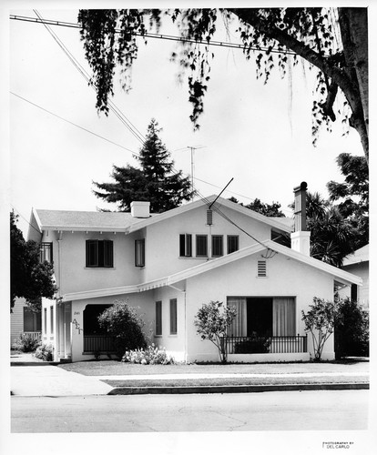 Exterior View of the San Jose State College Delta Epsilon Gamma Society House