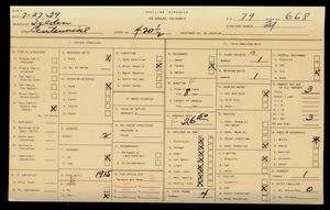 WPA household census for 420 CENTENNIAL, Los Angeles