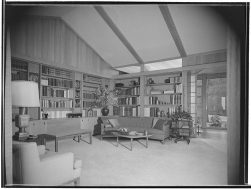 Pace Setter House of 1956 [Epstein residence]. Living room