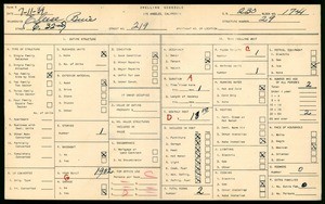 WPA household census for 219 EAST 32ND STREET, Los Angeles