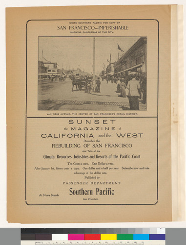 Journal of progress: A Bulletin of Events Relating to the Rebuilding of San Francisco: Vol. 1 No. 27
