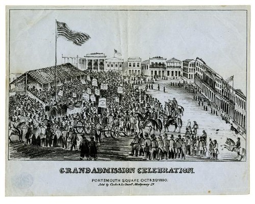 Grand admission celebration. Portsmouth Square, Octr. 29th 1850