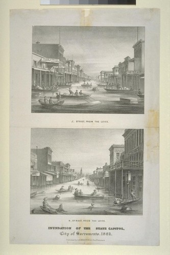 Inundation of the State Capitol, City of Sacramento, 1862