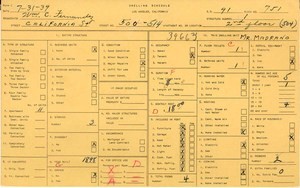 WPA household census for 500 CALIFORNIA, Los Angeles