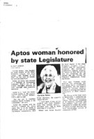 Aptos woman honored by state Legislature