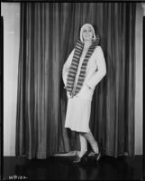 Peggy Hamilton modeling a sports coat, 1930