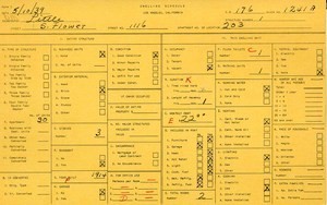 WPA household census for 1116 S FLOWER, Los Angeles