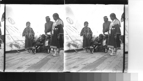 An Indian Family, Winnebago or Sioux