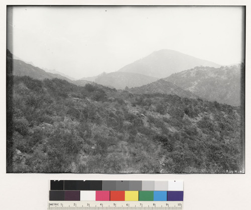 Ridge at mouth of canyon, west of Cajon Canyon
