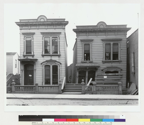 East side Broderick Street between Bush and Pine Streets