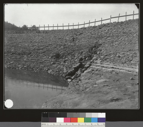 The main fault line passed through & damaged a reservoir located in a topographic saddle south of Saratoga