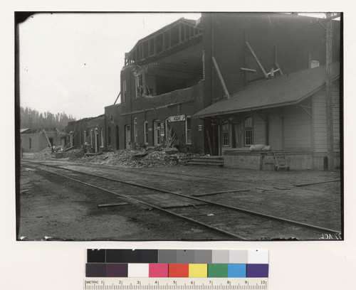 Hall, station and stable at Guerneville station