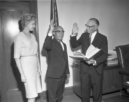 Lindsay Oath of Office, Los Angeles, 1963
