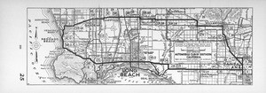 Automobile routes between Redondo Beach and Santa Ana, 1933